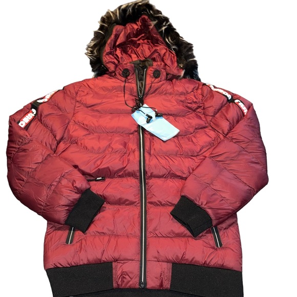 Unbranded Jackets & Blazers - NWT Women’s Fashion Puffer Coat/Jacket Earbuds Faux Fur Trim Hood Size XL